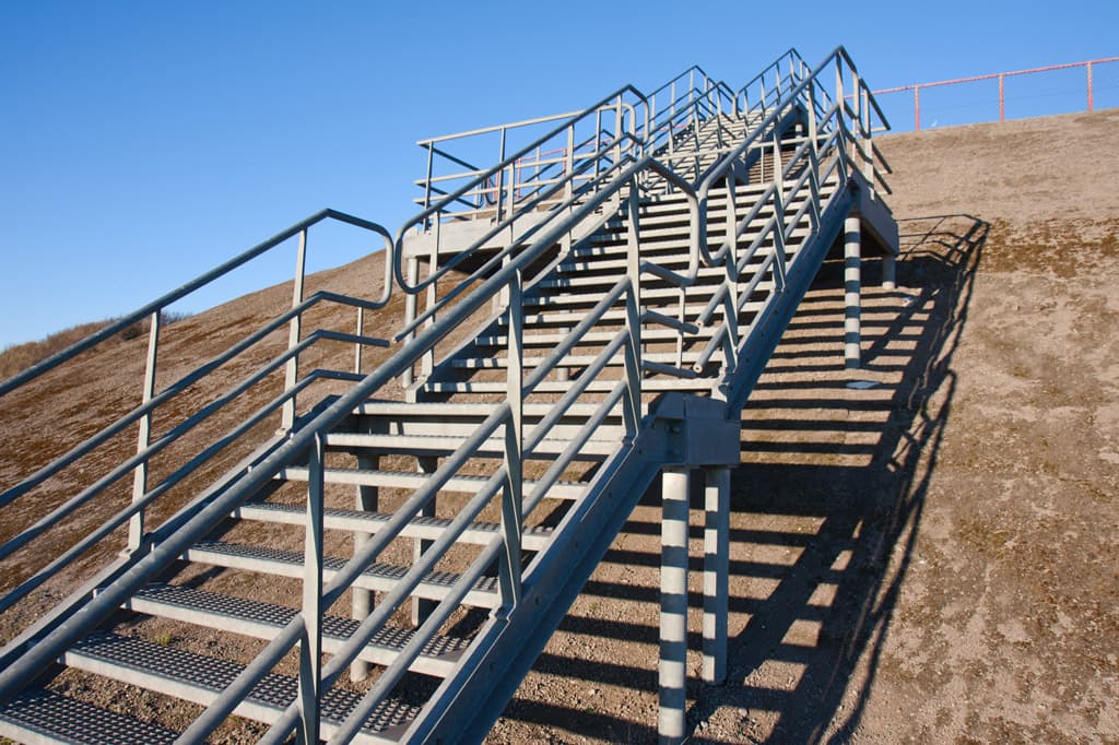 Escaleras interiores en Lugo